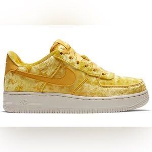 Nike Air Yellow Velvet Sneakers
